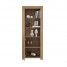 White Narrow Display Cabinet with LED Light