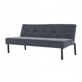Panana 3 Seater Sofa Bed,Click Clack Armless Sofabed Fabric Couch Recliner,Choice of Colours