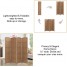 4 Panel Folding Room Divider Freestanding Screen Privacy Hand Made Wall Divider