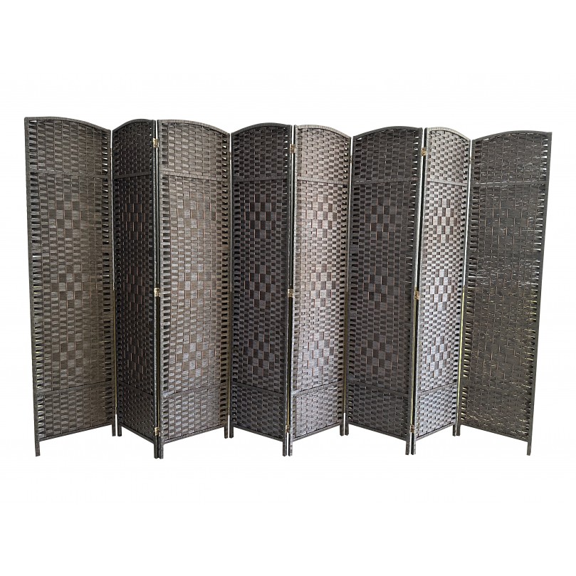 8 Panel Folding Room Divider Freestanding Screen Privacy Hand Made Wall Divider