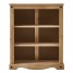 Mexican Solid Waxed Pine Low Profile Bookshelf with 3 Shelves Mexican Solid Waxed Pine Low Profile Bookshelf with 3 Shelves