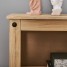 Mexican Solid Waxed Pine Low Profile Bookshelf with 3 Shelves