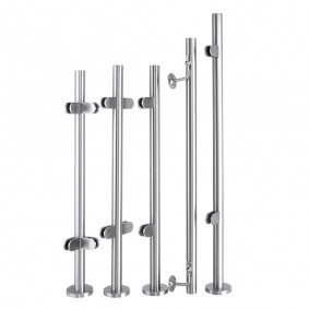 Panana Stainless Steel Balustrade Posts Grade 304 with Glass Clamps Rubbers & End Caps Landing Staircase Various Options