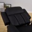 Black Leather Recliner Armchair with Footstool Black Leather Recliner Armchair with Footstool
