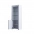 White Narrow Display Cabinet with LED Light