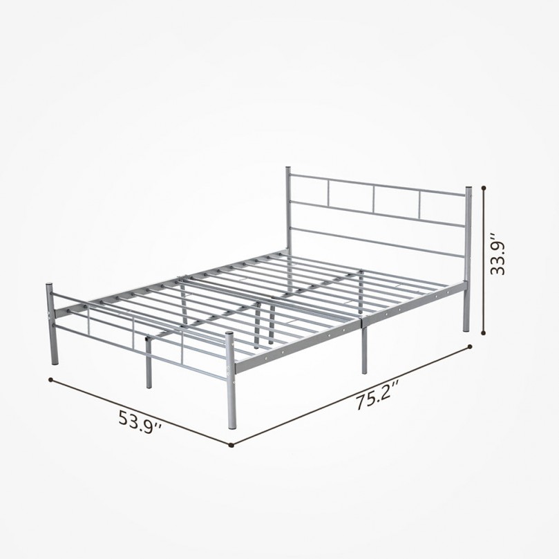 Dellin 4ft6 Double Metal Bed Frame