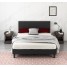 WooQu 5FT Faux Leather Pine Bed Frame WooQu 5FT Faux Leather Pine Bed Frame