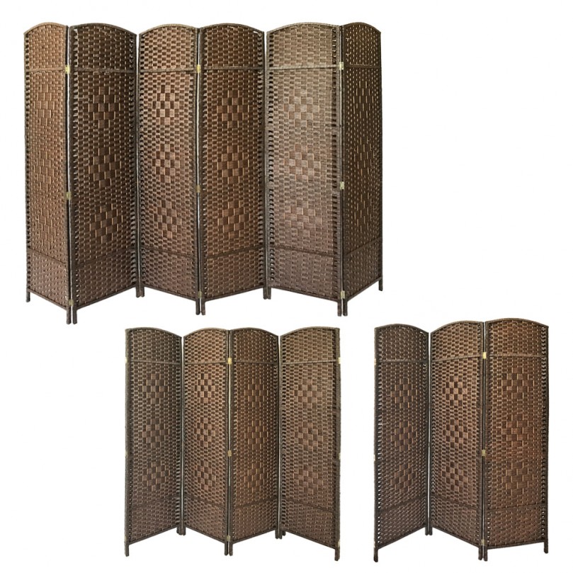 6-Panel Wicker Room Divider 6-Panel Wicker Room Divider