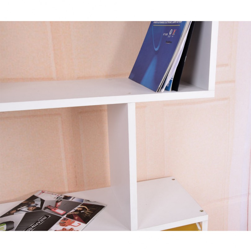 6 Tier Bookcases, Z Shaped Narrow Bookshelves