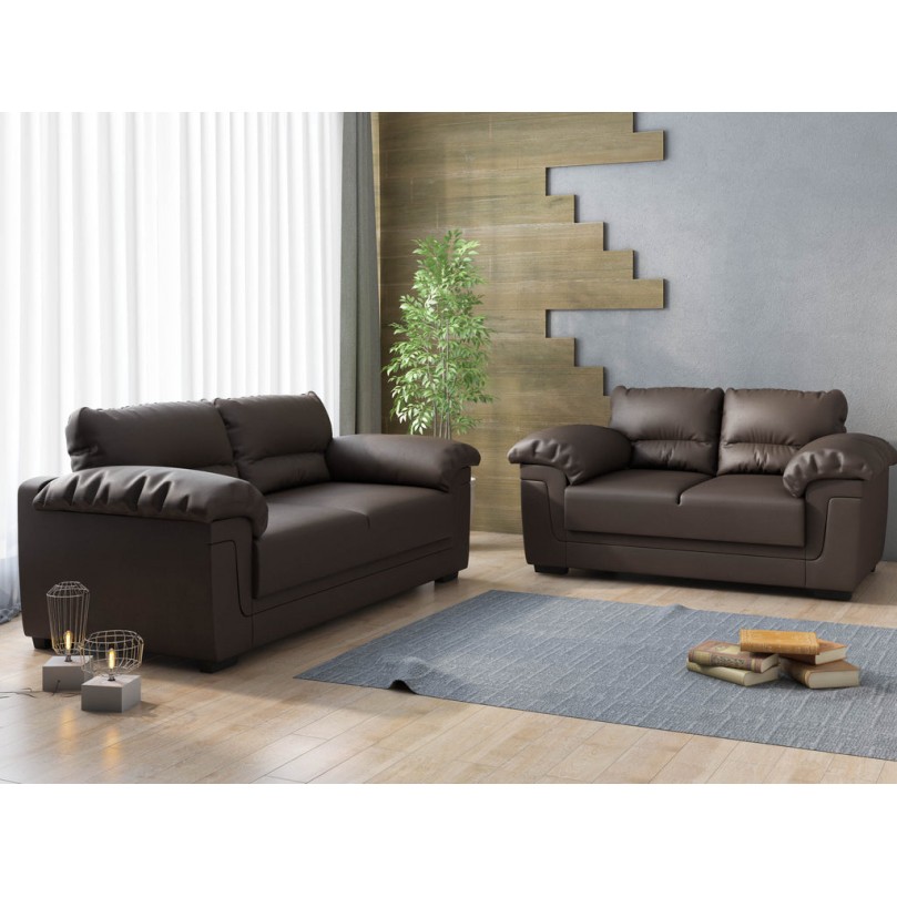 Sharan 3 Seater Faux Leather Sofa Sharan 3 Seater Faux Leather Sofa