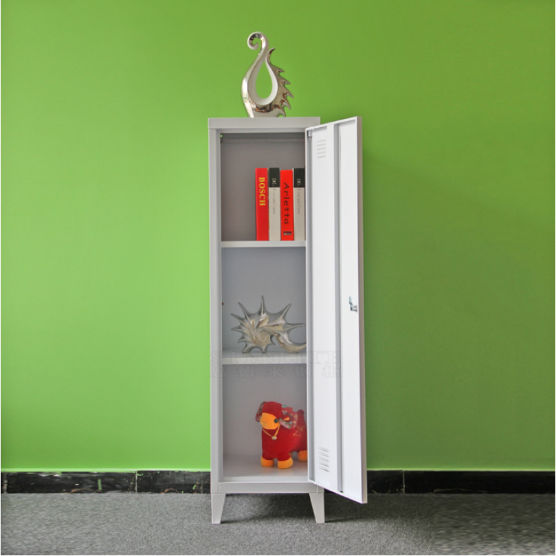 Metal Narrow Storage Cabinet in White - Custom Alt by Opencart SEO Pack PRO