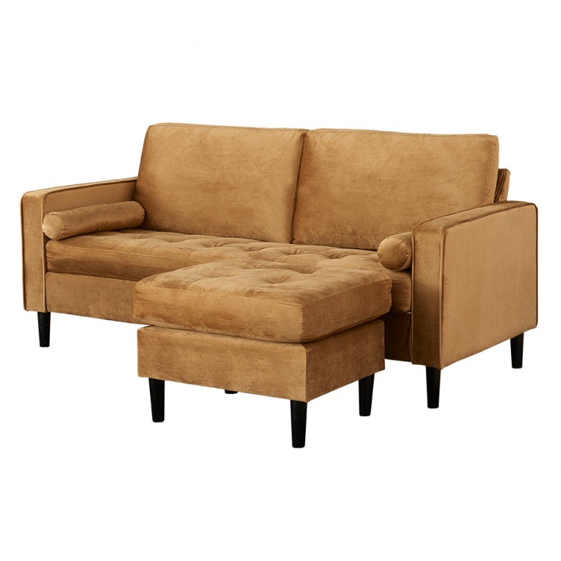 3-Seater Mordern Linen Fabric Corner Sofa