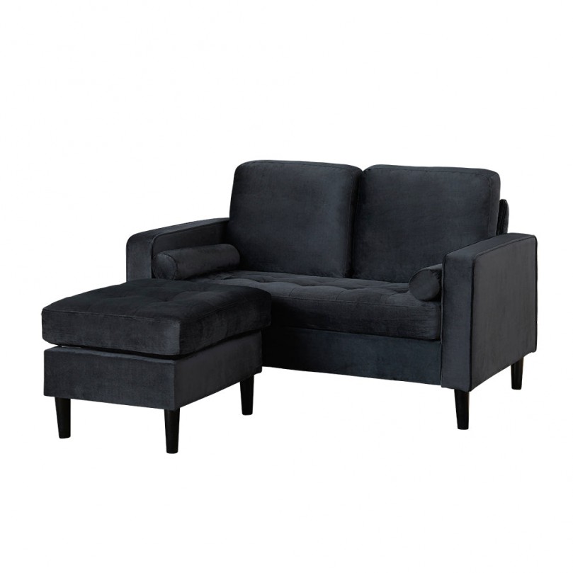 2-Seater Mordern Linen Fabric Corner Sofa 2-Seater Mordern Linen Fabric Corner Sofa