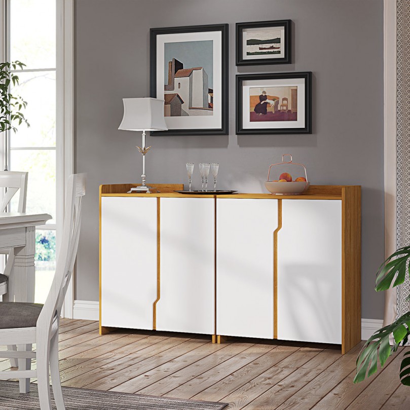 kitchen cupboard stands Side cabinet sideboard two doors with Shelf for dinging room,living room