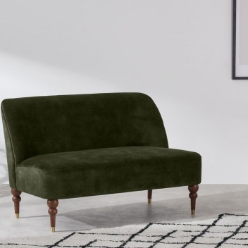 Panana 2 seater fabric sofa, periwinkle velvet JSJ