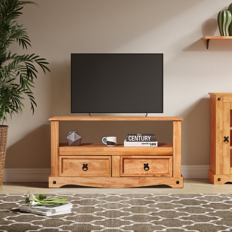 Sara Bellum Solid Pine TV Unit Sara Bellum Solid Pine TV Unit - Custom Alt by Opencart SEO Pack PRO
