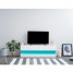 Floating Hanging Style TV Cabinet with 16 Color LED Light, Modern Wall Storage Cabinet TV Stand Floating Hanging Style TV Cabinet with 16 Color LED Light, Modern Wall Storage Cabinet TV Stand