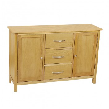 Sideboards Solid Oak Wood Large Storage Cupboards Unit for Bedroom Living Room Hallway Kitchen W 116 * D 33 * H 75cm