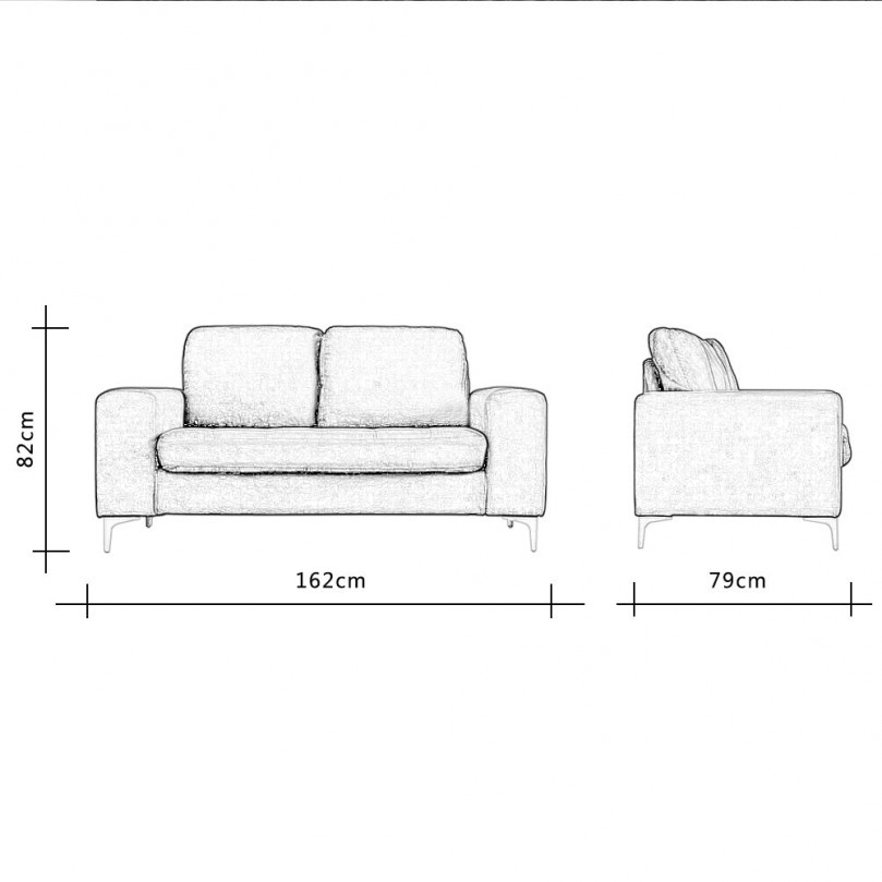 2 Seater Sofa with Ottoman 2 Seater Sofa with Ottoman