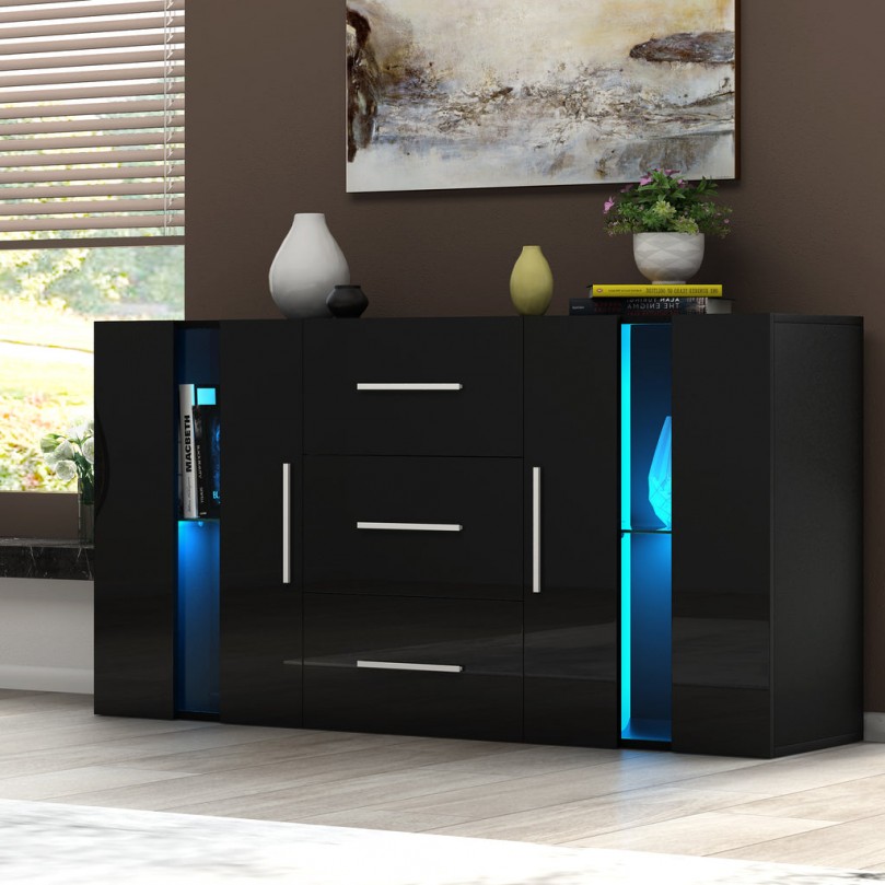 Gloss Sideboard with LED Lights