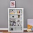 Sideboard Storage Cupboard High Gloss Front Cabinet RGB Multicolor LED Lighting with Door and Glass Shelves Sideboard Storage Cupboard High Gloss Front Cabinet RGB Multicolor LED Lighting with Door and Glass Shelves