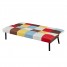 Modern 3 Seater Sofa Bed Sofa Couch Settee Sleeper for Living Room Guest Bed Multi Coloured Fabric Sofa
