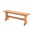Solid Pine Wood Dining Table Set with 2 Long Bench Chair Mexican Style for Kitchen Dining Room W 120 x D 60 x H 75cm Solid Pine Wood Dining Table Set with 2 Long Bench Chair Mexican Style for Kitchen Dining Room W 120 x D 60 x H 75cm - Custom Alt by Opencart SEO Pack PRO