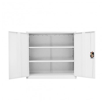 Metal White Storage Cabinet , Lockable Design File Cabinet 3 Tier