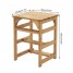 2 In 1 Solid Pine Wood Library Step Ladder Chair Multifunction Bookshelf Plant Stand for Storage and Decoration Office Kitchen W 45 * D 45 * H 60cm - Custom Alt by Opencart SEO Pack PRO