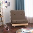 Comfy Single Sofa Bed 2FT6 Solid Wooden Frame Small Recliner Chair Futon Set