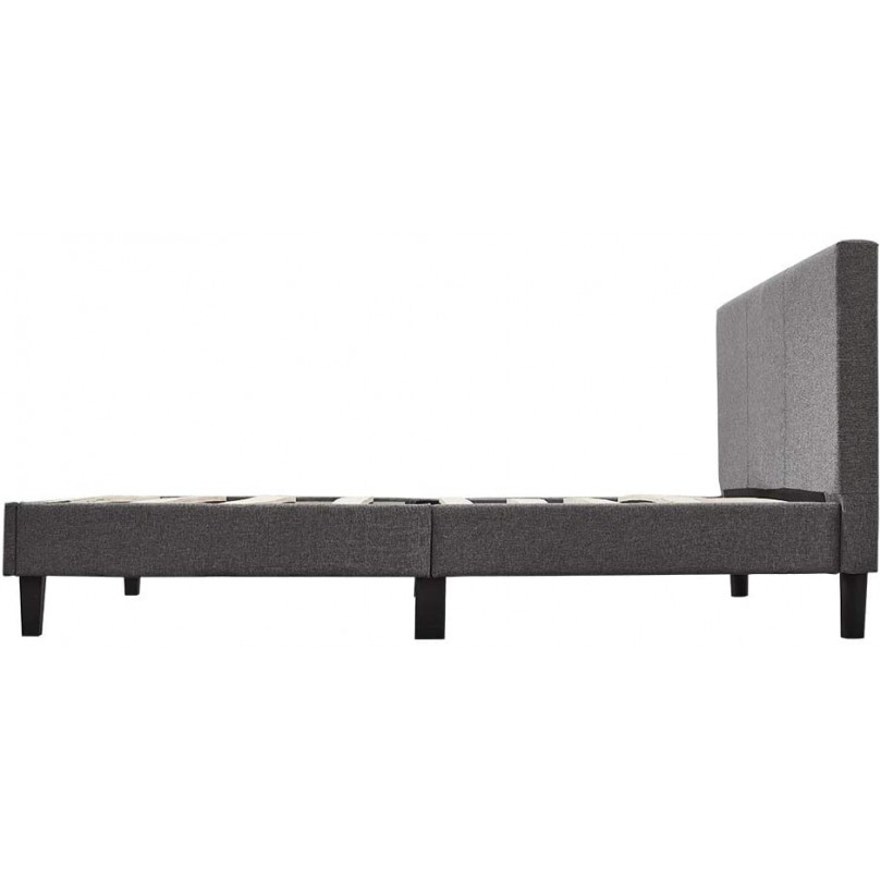 3FT/4FT6/5FT Fabric Upholstered Bed Frame, Fabric Headboard and Side Frame, Wooden Slats, Upholstered Mattress Base/Strong Wooden Slats Support 3FT/4FT6/5FT Fabric Upholstered Bed Frame, Fabric Headboard and Side Frame, Wooden Slats, Upholstered Mattress Base/Strong Wooden Slats Support