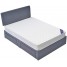 Double Bed Frame Divan Bed, Grey Linen Fabric Storage Bed Base with Headboard 5FT Kingsize Double Bed Double Bed Frame Divan Bed, Grey Linen Fabric Storage Bed Base with Headboard 5FT Kingsize Double Bed