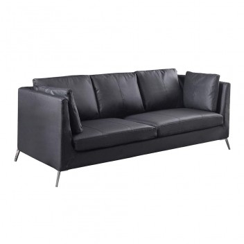 3 Seater Sofa Fabric Sofa Settee Couch for Living Room Office Lounge, Cushions Included