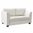 Modern 2 Seater Sofa Faux Leather Comfortable Sofa Couch Settee Suite Chair Living Room Reception Room Furniture