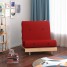 Comfy Single Sofa Bed 2FT6 Solid Wooden Frame Small Recliner Chair Futon Set