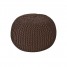40cm Chunky Knitted Round Pouffe Foot Stool Ottoman Bean Filled 100% Cotton Seating Chair and Home Decor