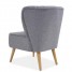 Occasional Accent Chair Fabric Grey Living Room Chair Upholstered Lounge Chair Bedroom Chair Dressing Chair Wooden Leg Chair for Office Office Reception Reading Area Occasional Accent Chair Fabric Grey Living Room Chair Upholstered Lounge Chair Bedroom Chair Dressing Chair Wooden Leg Chair for Office Office Reception Reading Area