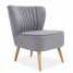 Occasional Accent Chair Fabric Grey Living Room Chair Upholstered Lounge Chair Bedroom Chair Dressing Chair Wooden Leg Chair for Office Office Reception Reading Area Occasional Accent Chair Fabric Grey Living Room Chair Upholstered Lounge Chair Bedroom Chair Dressing Chair Wooden Leg Chair for Office Office Reception Reading Area