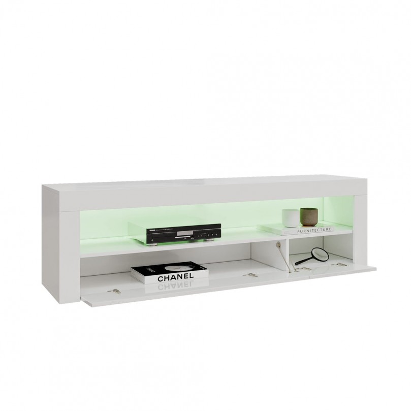 120cm TV Stand 2 Doors Storages TV Cabinet Big Shelf With RGB LED Lights for TVs 22inch to 55inch 120cm TV Stand 2 Doors Storages TV Cabinet Big Shelf With RGB LED Lights for TVs 22inch to 55inch - Custom Alt by Opencart SEO Pack PRO