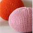 50cm Chunky Knitted Round Pouffe Foot Stool OttomanBean Filled 100% Cotton Seating Chair and Home Decor