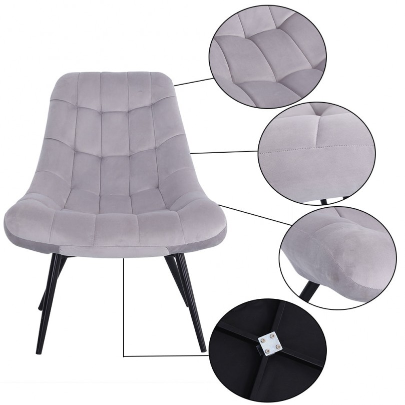 Florante Velvet Tufted Accent Chair Florante Velvet Tufted Accent Chair