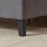 3FT/4FT6/5FT Fabric Upholstered Bed Frame, Fabric Headboard and Side Frame, Wooden Slats, Upholstered Mattress Base/Strong Wooden Slats Support