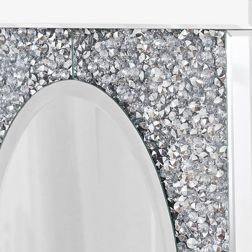 Vanity Makeup Mirror with Lights Tabletop LED Vanity Mirror for Bedroom Bathroom