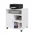 Mobile Office Cabinet, 3 Open 2 Closed Storage Shelves with Wheels - Custom Alt by Opencart SEO Pack PRO