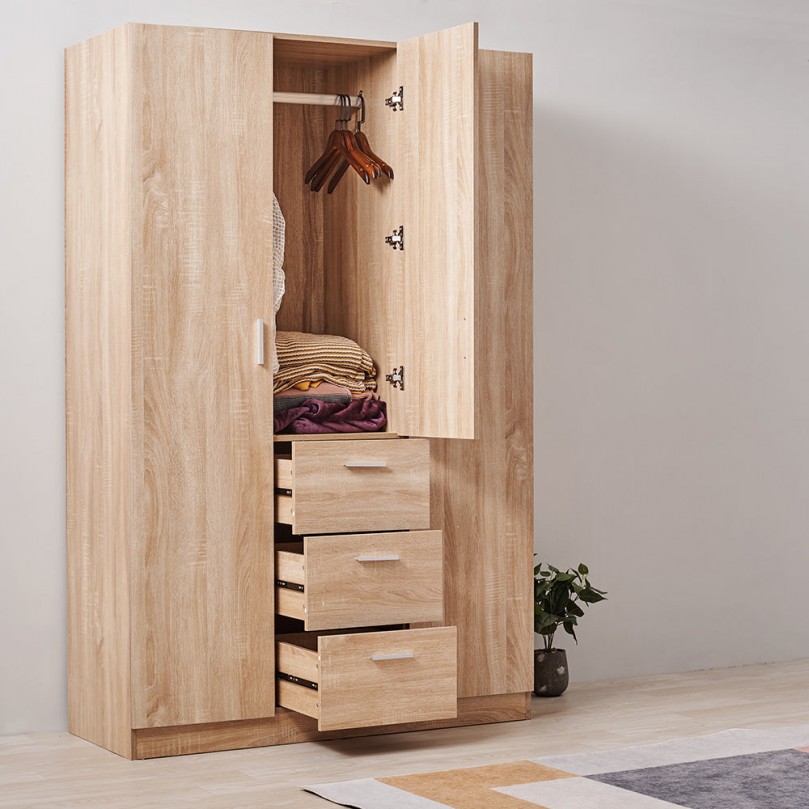 Triple Wardrobe with Drawers Triple Wardrobe with Drawers