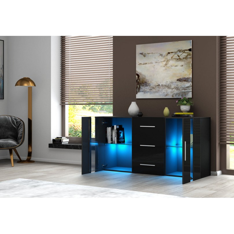 Gloss Sideboard with LED Lights