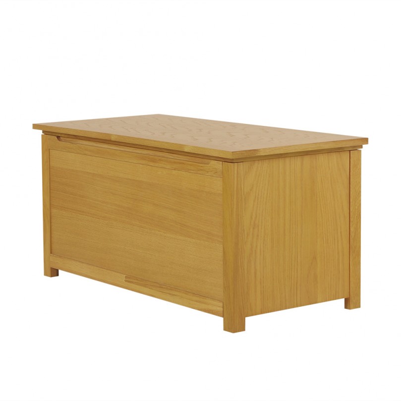 Oak Wooden Blanket Box Light Solid Wood Ottoman Chest Toy Storage Trunk W 90 x D 45 x H 45cm Oak Wooden Blanket Box Light Solid Wood Ottoman Chest Toy Storage Trunk W 90 x D 45 x H 45cm