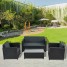 4 Seater Garden Bar Set Table and Chairs