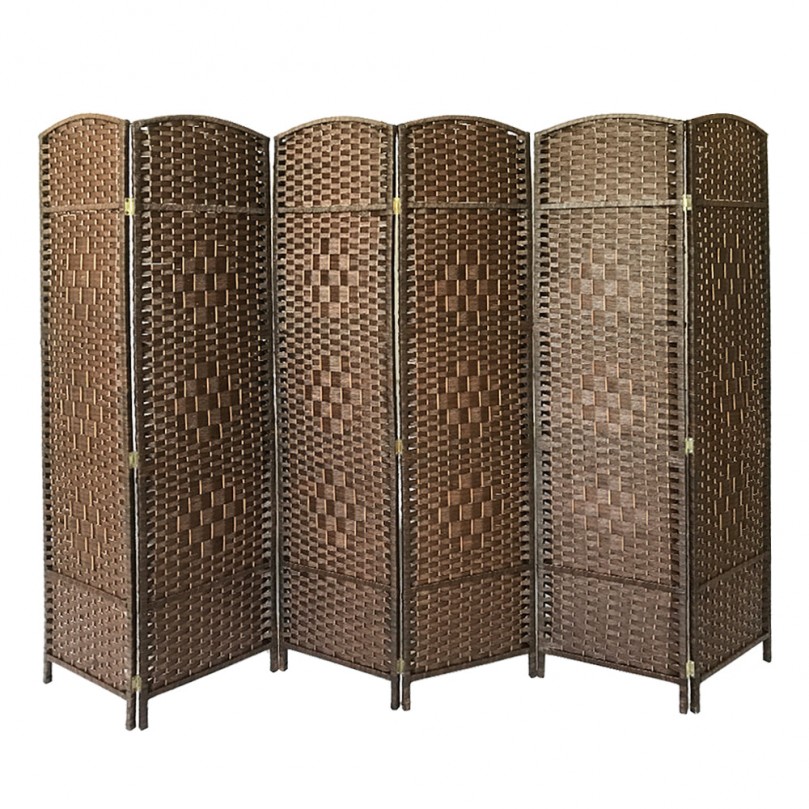 6-Panel Wicker Room Divider 6-Panel Wicker Room Divider