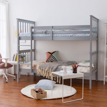 Bunk Bed for Kids, Wooden Bunky bed Double 3FT Single Bed, for Kids